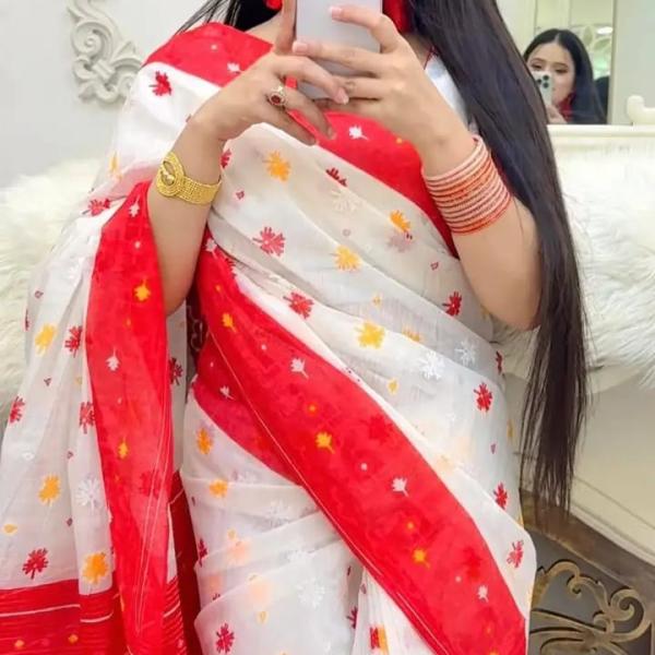 Half silk screen print sharee