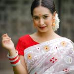 Half silk screen print sharee