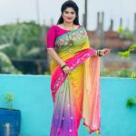 Stylish cotton share with blause pcs